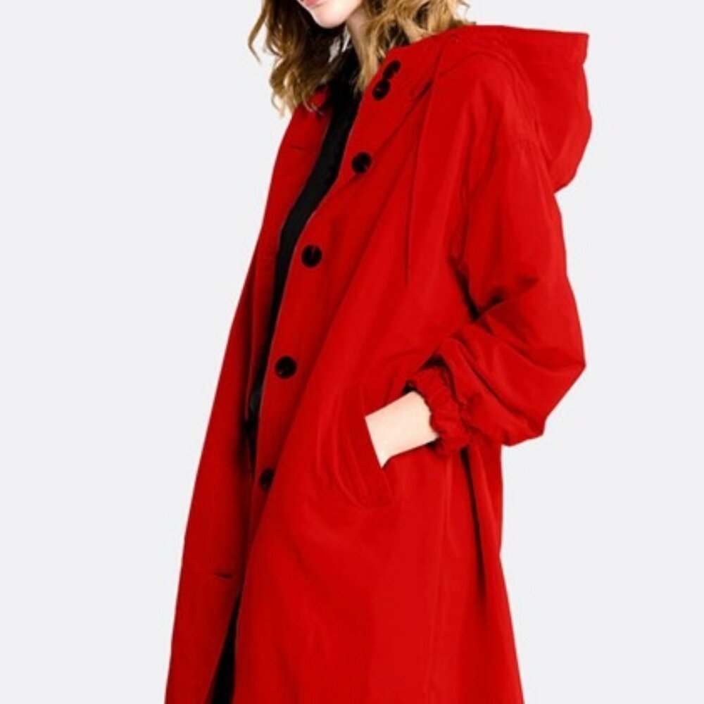 Gorgeous Crimson Red Windbreaker L & XL